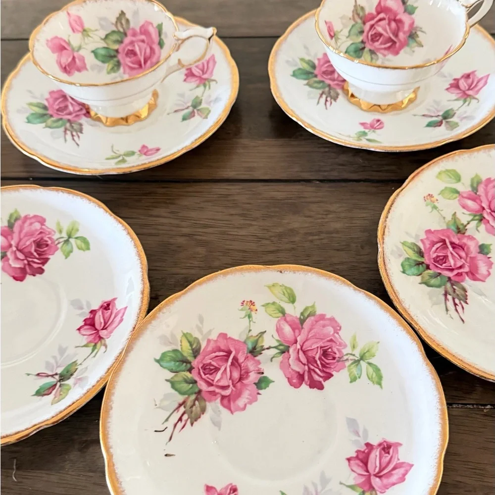 Royal Stafford Bone China Tea Cup & Saucer Set – Berkeley Rose – Vintage England